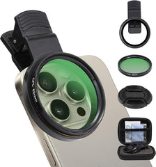 CPL 52 mm-es Clip-0n kameralencse szűrőkészlet telefonkamerákhoz, körkörös polarizátor, polarizáló szűrő, kompatibilis a legtöbb mobiltelefonnal