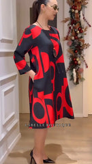 Kényelmes gombos ruha 2024 őszre/télére