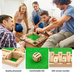 VICCES CSALÁDI JÁTÉKOK-Shut The Box Társasjáték🎲