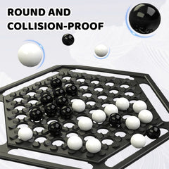 🔥Utolsó napi akció 75% KEDVEZMÉNY🎁Fekete-fehér intellektuális sakktáblás játékkészlet