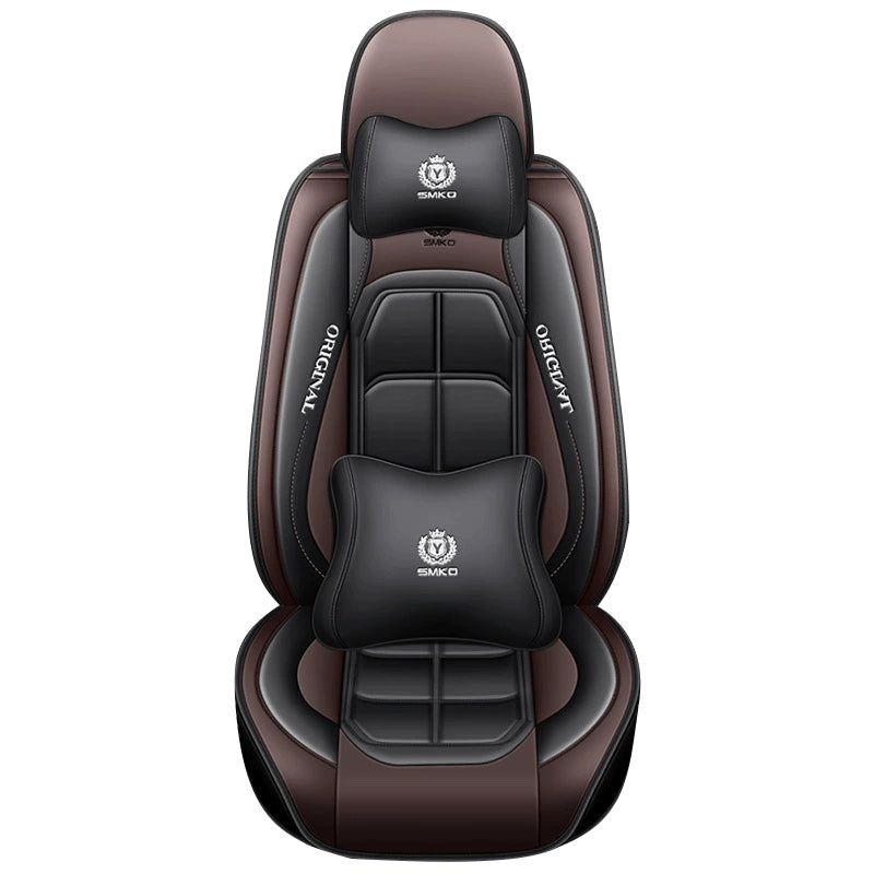 🔥Új 2025 49% KEDVEZMÉNY - Univerzális bőr autósülés párna Premium nappa bőr kényelmes üléstámla - az autómodellek 95%-ára vonatkozik