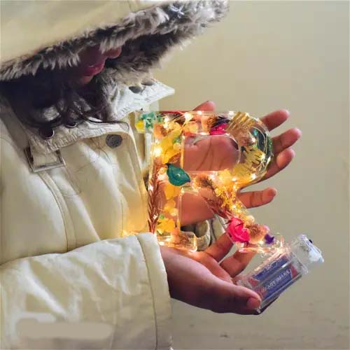 🌸Kézzel készített virággyanta éjszakai lámpa