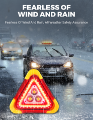 🔥Új 2025 - 49% KEDVEZMÉNY🔥 2 az 1-ben háromszög alakú napelemes vészjelző lámpa út menti