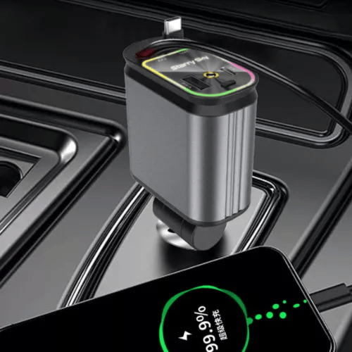 120 W-os 4 az 1-ben autós telefon töltő csillagfénnyel