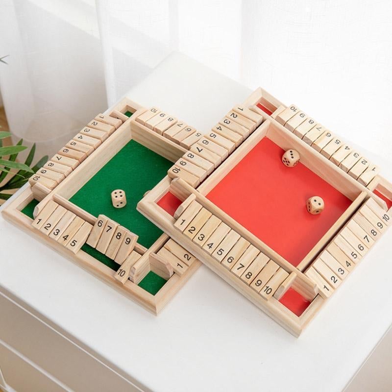 VICCES CSALÁDI JÁTÉKOK-Shut The Box Társasjáték🎲