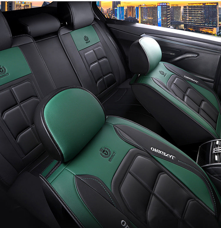 🔥Új 2025 49% KEDVEZMÉNY - Univerzális bőr autósülés párna Premium nappa bőr kényelmes üléstámla - az autómodellek 95%-ára vonatkozik
