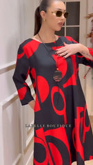 Kényelmes gombos ruha 2024 őszre/télére