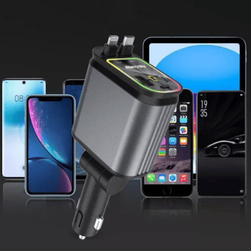 120 W-os 4 az 1-ben autós telefon töltő csillagfénnyel