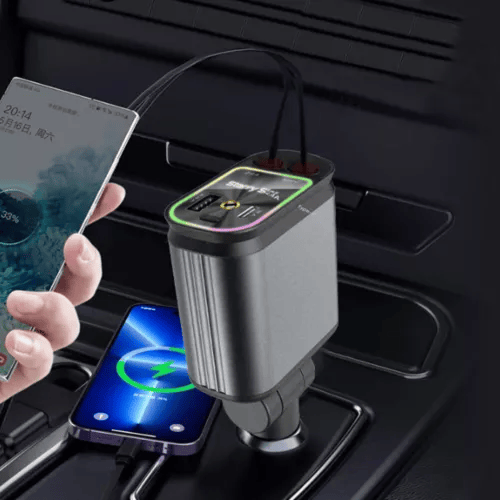 120 W-os 4 az 1-ben autós telefon töltő csillagfénnyel