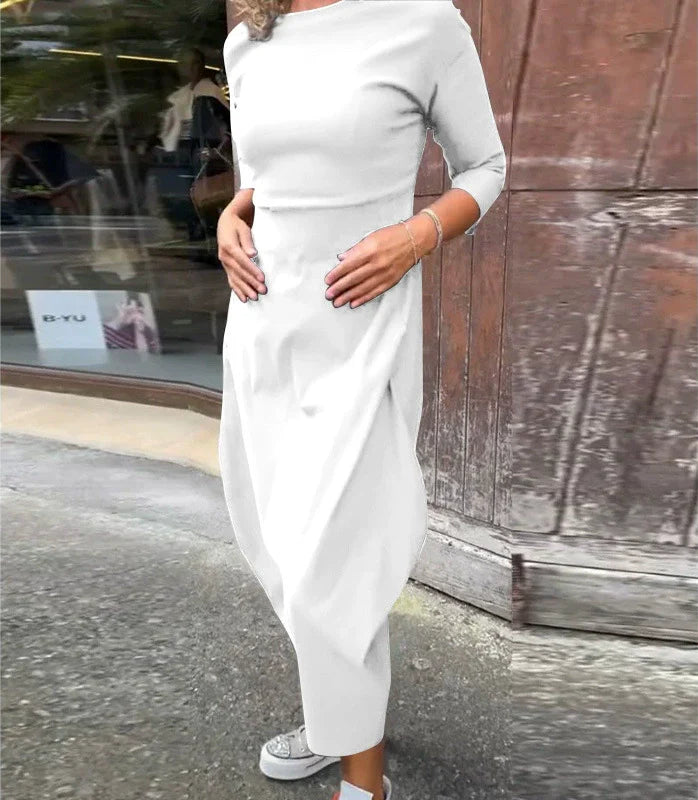 Egyszerű, elegáns, zsebes ruha nőknek