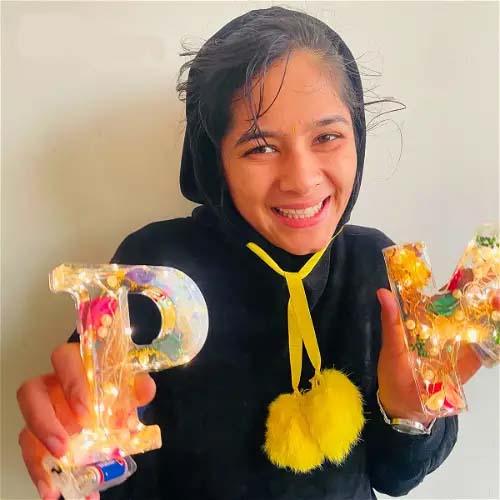 🌸Kézzel készített virággyanta éjszakai lámpa