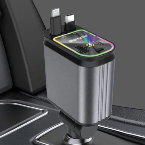 120 W-os 4 az 1-ben autós telefon töltő csillagfénnyel