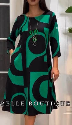 Kényelmes gombos ruha 2024 őszre/télére