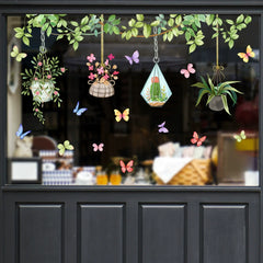 ✨UTOLSÓ NAP 70% KEDVEZMÉNY - 💐Színes virágcsokor ablakmatrica🖼️(szabadon méretre vágva)